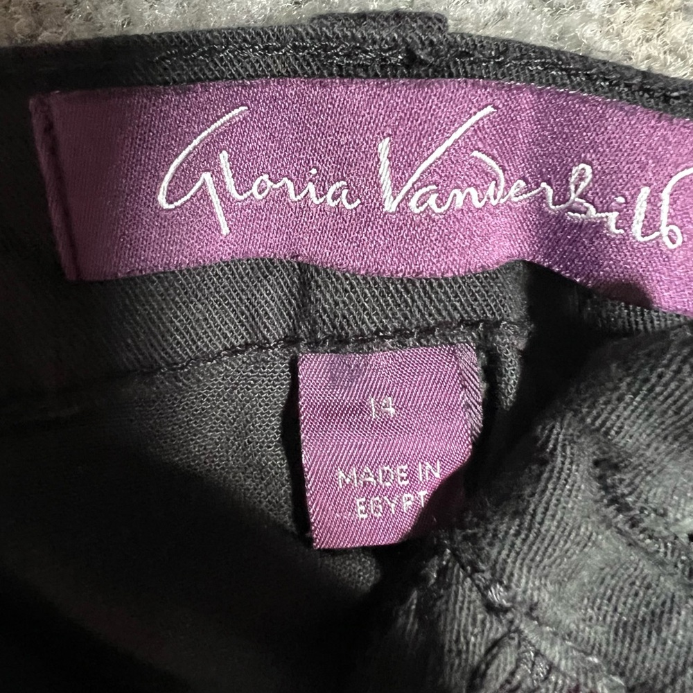 Gloria Vanderbilt Elegant Black Trousers